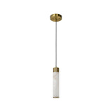 Kronleuchter Auralith in Brass antik aus Alabaster, 12x12x120 cm von Richmond Interiors – Produktbild 2