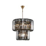 Kronleuchter Bryon in smoke gold aus Eisen und Glas, 80x80x70 cm von Richmond Interiors – Produktbild 1