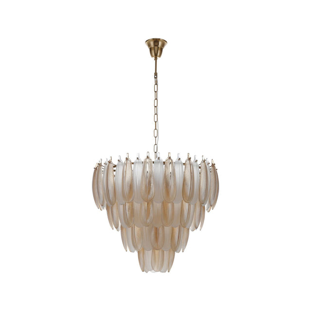 Kronleuchter Chloe in gold aus Glas und Eisen, 60x60x55 cm von Richmond Interiors – Produktbild 1