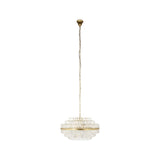 Kronleuchter Desire in brushed gold aus Eisen und Kristall, 65x65x38 cm von Richmond Interiors – Produktbild 1