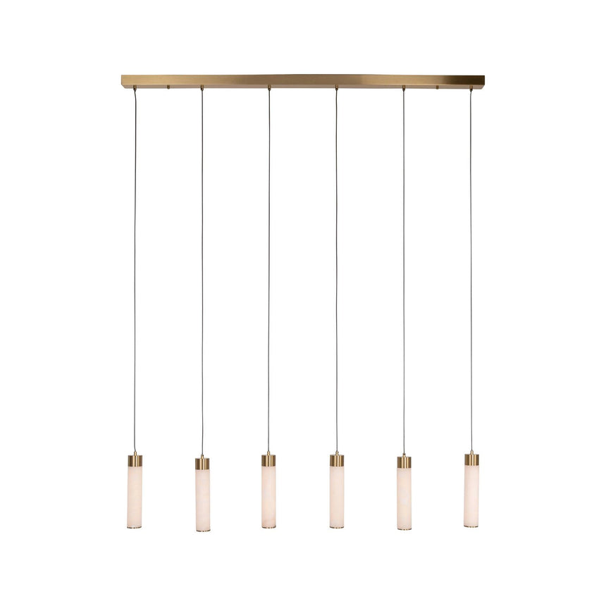 Kronleuchter Elaris in weiß aus Eisen und Alabaster, 150x6x185 cm von Richmond Interiors – Produktbild 2