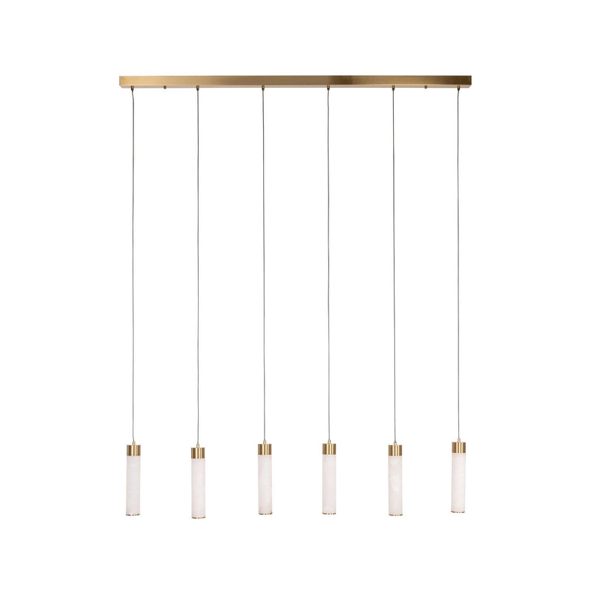 Kronleuchter Elaris in weiß aus Eisen und Alabaster, 150x6x185 cm von Richmond Interiors – Produktbild 4