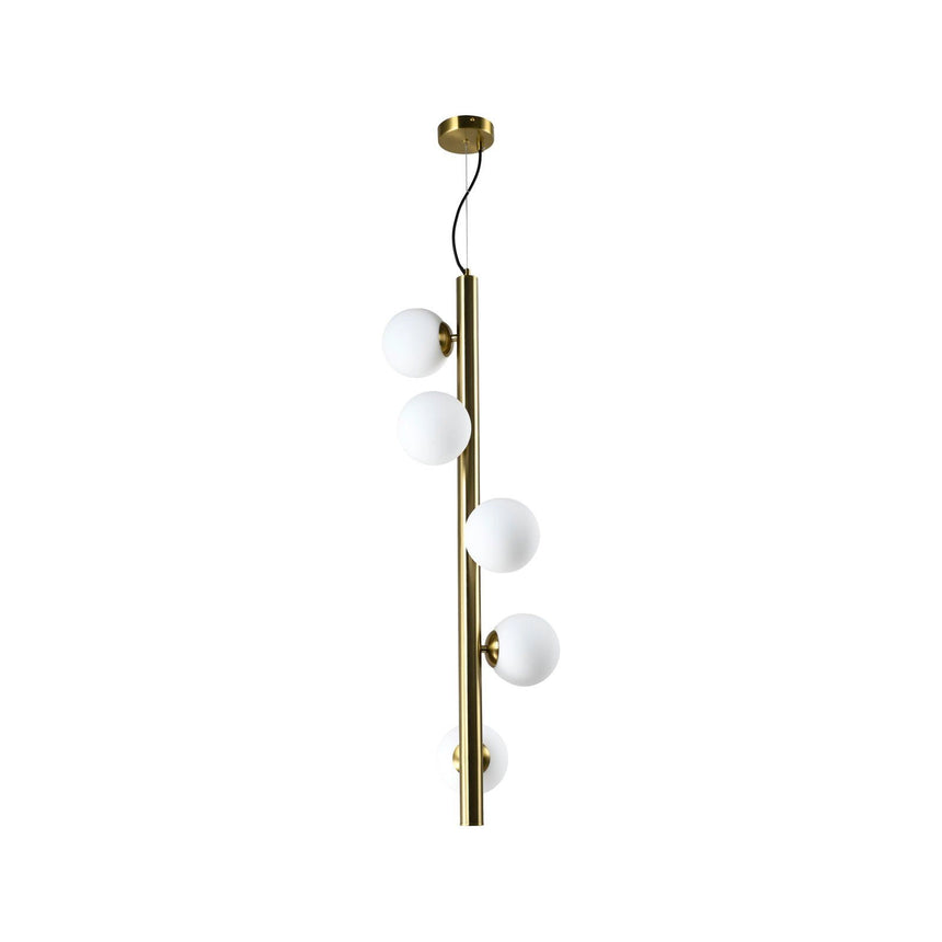 Kronleuchter Elorie in brass antique aus Eisen und Glas, 29,5x28,5x140 cm von Richmond Interiors – Produktbild 2