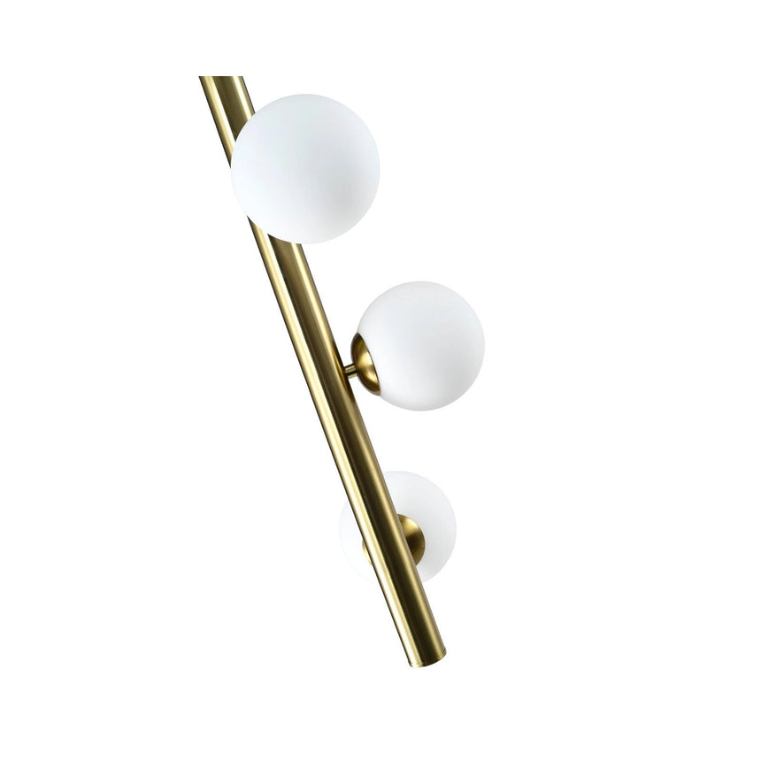 Kronleuchter Elorie in brass antique aus Eisen und Glas, 29,5x28,5x140 cm von Richmond Interiors – Produktbild 3