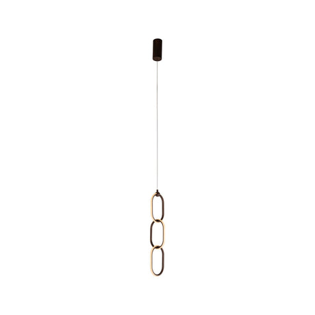 Kronleuchter Lacey in kupfer aus Aluminium, 13,5x13,5x170 cm von Richmond Interiors – Produktbild 1