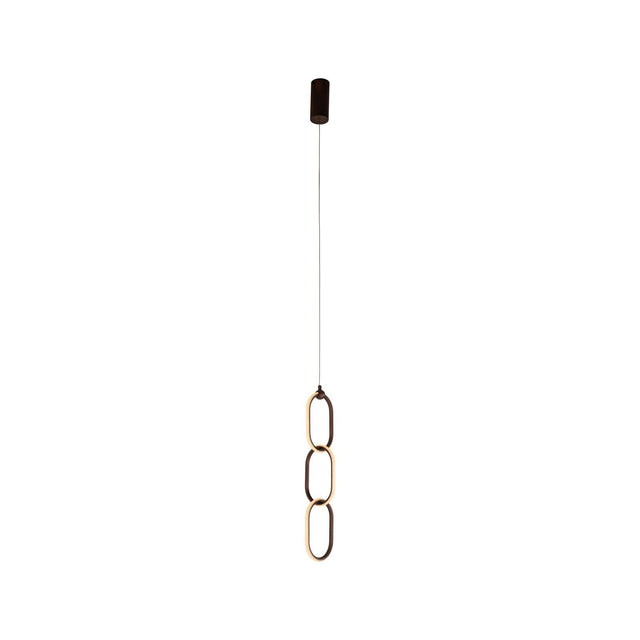 Kronleuchter Lacey in kupfer aus Aluminium, 13,5x13,5x170 cm von Richmond Interiors – Produktbild 1