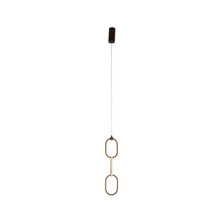 Kronleuchter Lacey in kupfer aus Aluminium, 13,5x13,5x170 cm von Richmond Interiors – Produktbild 2