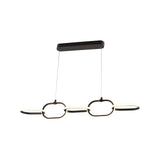 Kronleuchter Layn in kupfer aus Aluminium, 92x13,5x140 cm von Richmond Interiors – Produktbild 1