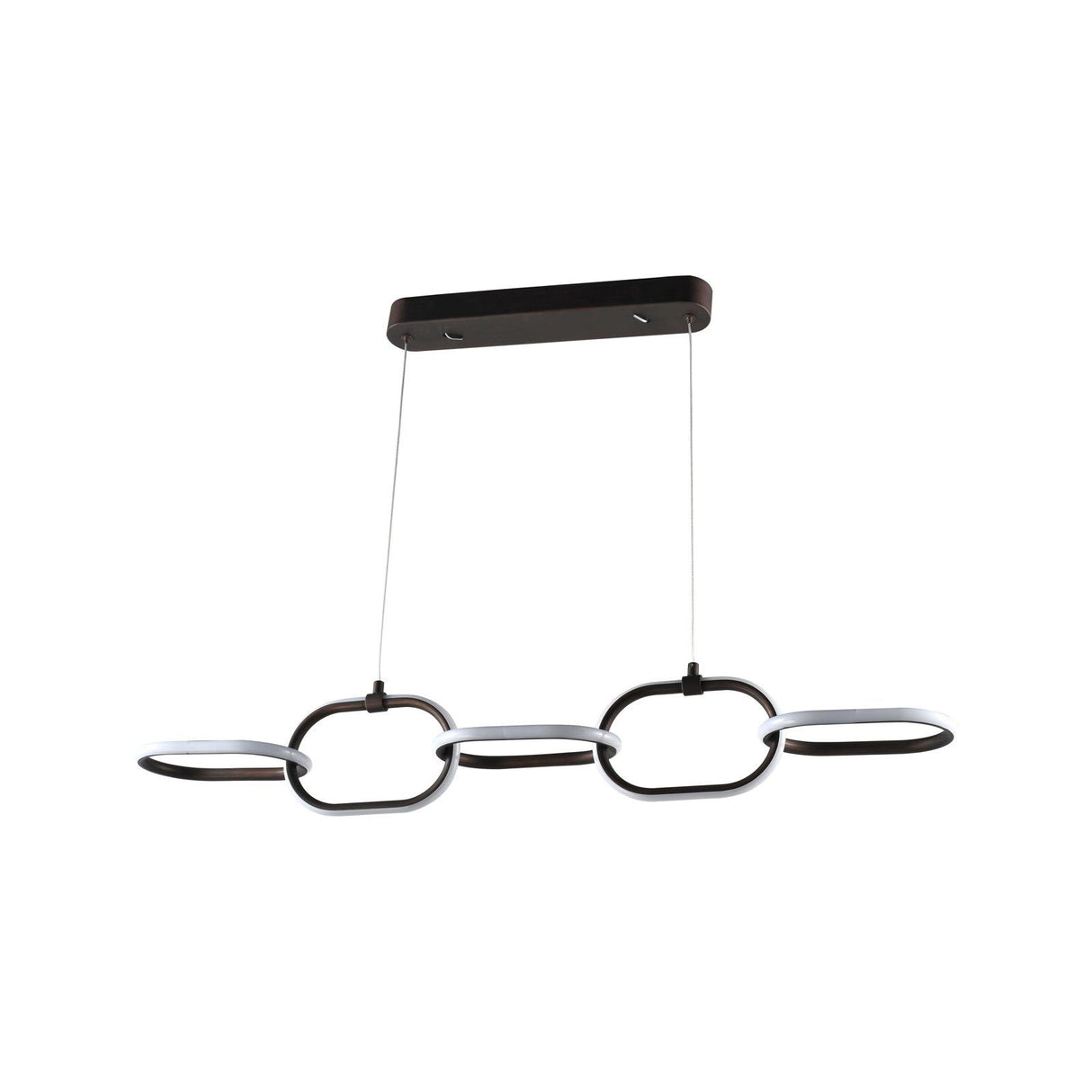 Kronleuchter Layn in kupfer aus Aluminium, 92x13,5x140 cm von Richmond Interiors – Produktbild 2