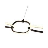 Kronleuchter Layn in kupfer aus Aluminium, 92x13,5x140 cm von Richmond Interiors – Produktbild 3