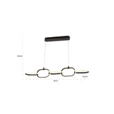 Kronleuchter Layn in kupfer aus Aluminium, 92x13,5x140 cm von Richmond Interiors – Produktbild 4