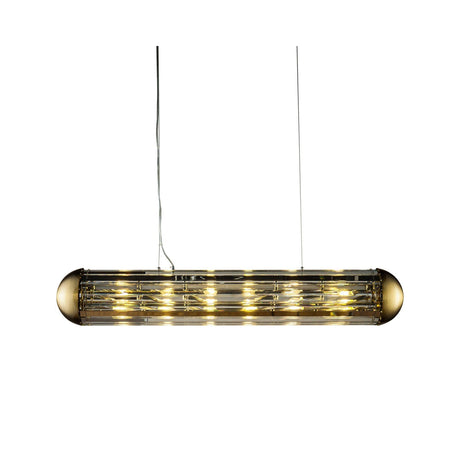 Kronleuchter Mula in kupfer aus Eisen und Kristall, 120x20x165 cm von Richmond Interiors – Produktbild 1
