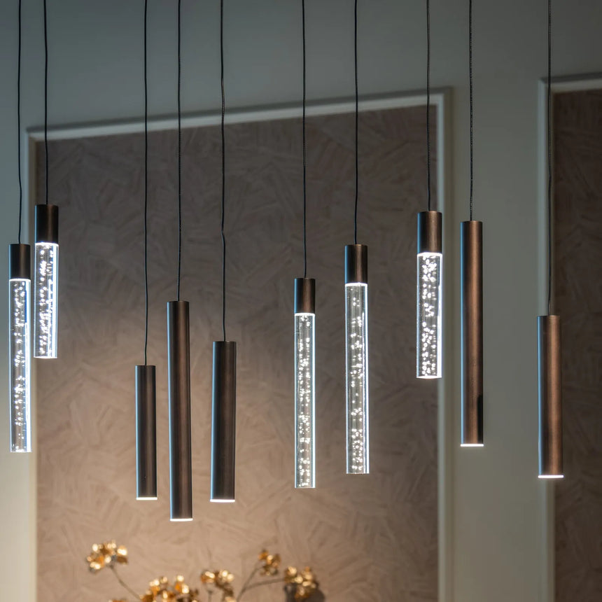 Kronleuchter Oxley in kupfer aus Eisen, 115x40x200 cm von Richmond Interiors – Produktbild 7