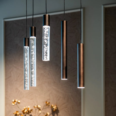 Kronleuchter Oxley in kupfer aus Eisen, 115x40x200 cm von Richmond Interiors – Produktbild 8