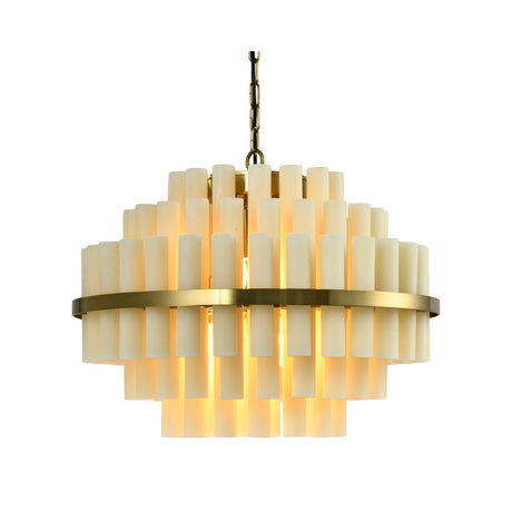 Kronleuchter Zerine in weiß aus Eisen, 49x49x185 cm von Richmond Interiors – Produktbild 2