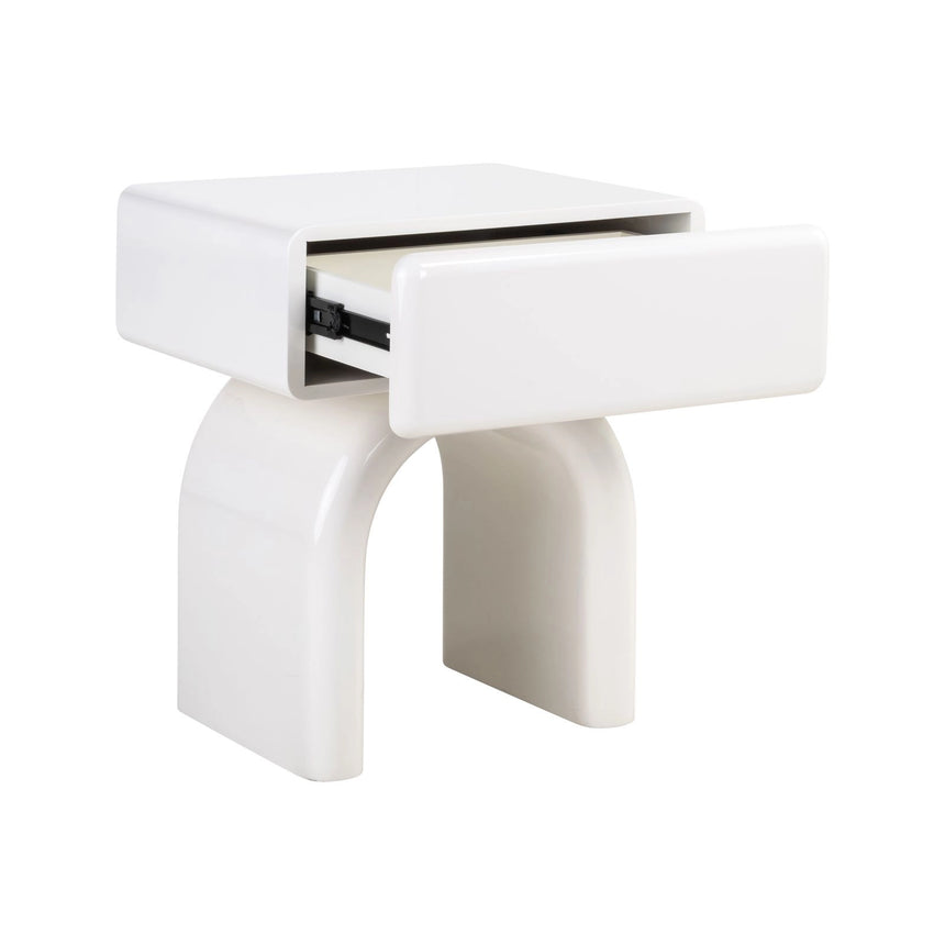 Nachttisch Bennet in coconut milk mit 1 Schublade, 50x40x57 cm von Richmond Interiors – Bild 5