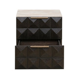 Nachttisch Claremont in braun, 53x44 cm von Richmond Interiors – Produktbild 3