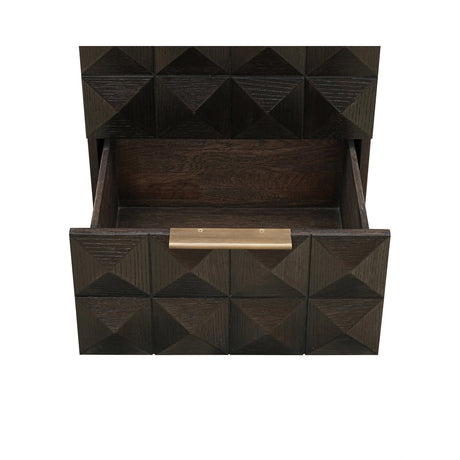 Nachttisch Claremont in braun, 53x44 cm von Richmond Interiors – Produktbild 7