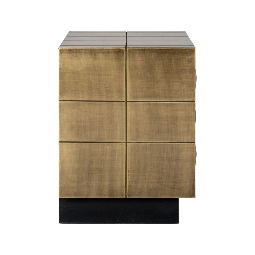 Nachttisch Collada in brushed gold, 50x45x60 cm von Richmond Interiors – Bild 3