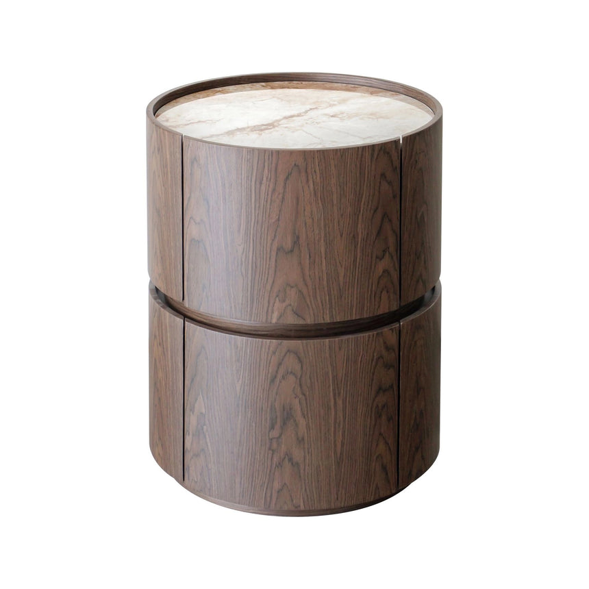 Nachttisch Ellery in braun mit 2 Schubladen, 50x50x65 cm von Richmond Interiors – Bild 1