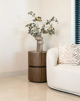 Nachttisch Ellery in braun mit 2 Schubladen, 50x50x65 cm von Richmond Interiors – Bild 2