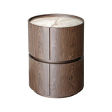 Nachttisch Ellery in braun mit 2 Schubladen, 50x50x65 cm von Richmond Interiors – Bild 3