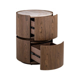Nachttisch Ellery in braun mit 2 Schubladen, 50x50x65 cm von Richmond Interiors – Bild 4