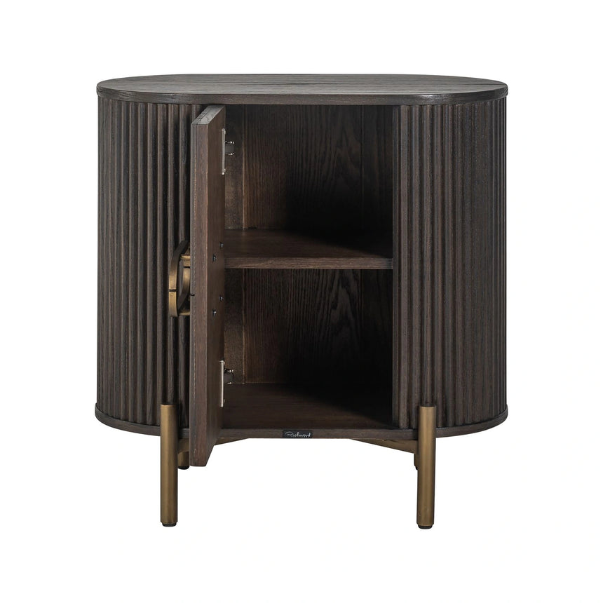 Nachttisch Luxor in braun, 60x39x60 cm von Richmond Interiors – Bild 4