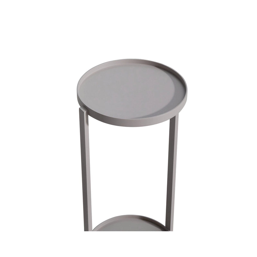Outdoor Beistelltisch Reed aus Aluminium in light beige, 25,5x23,5x55 cm  von Richmond Interiors – Produktbild 4