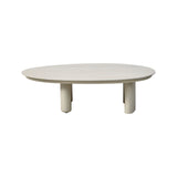 Outdoor-Couchtisch Vendome aus Aluminium und gesintertem Stein in beige, 113x59x32 cm von Richmond Interiors – Bild 2