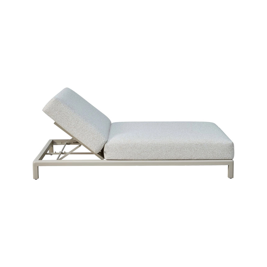 Outdoor-Doppelliege Kempinski in ecru, 130x197x40 cm von Richmond Interiors – Bild 3