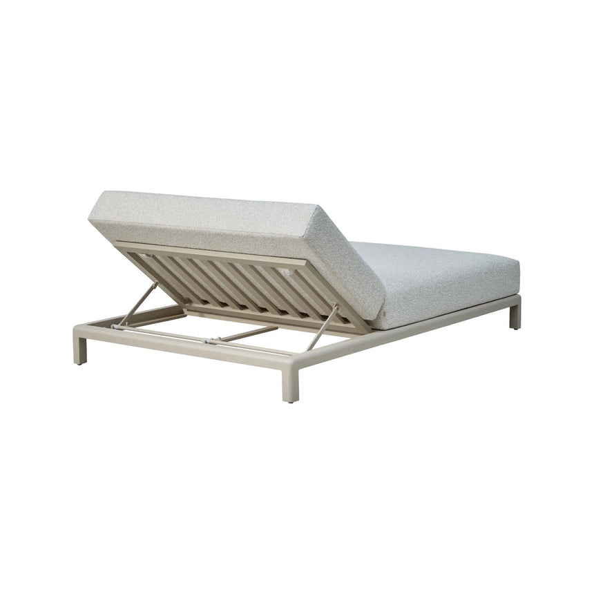 Outdoor-Doppelliege Kempinski in ecru, 130x197x40 cm von Richmond Interiors – Bild 5