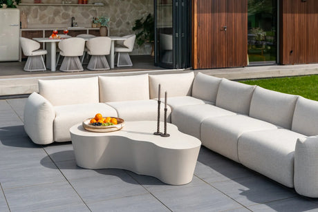 Outdoor-Ecksofa Dawson in beige alpine, 278x99 cm von Richmond Interiors – Bild 13