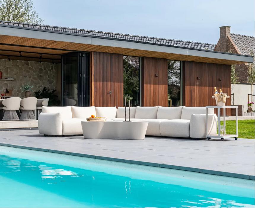 Outdoor-Ecksofa Dawson in beige alpine, 278x99 cm von Richmond Interiors – Bild 2