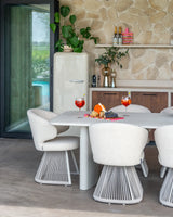 Outdoor-Esstisch Senza aus Aluminium in hellbeige, 220x100x76 cm von Richmond Interiors – Bild 2
