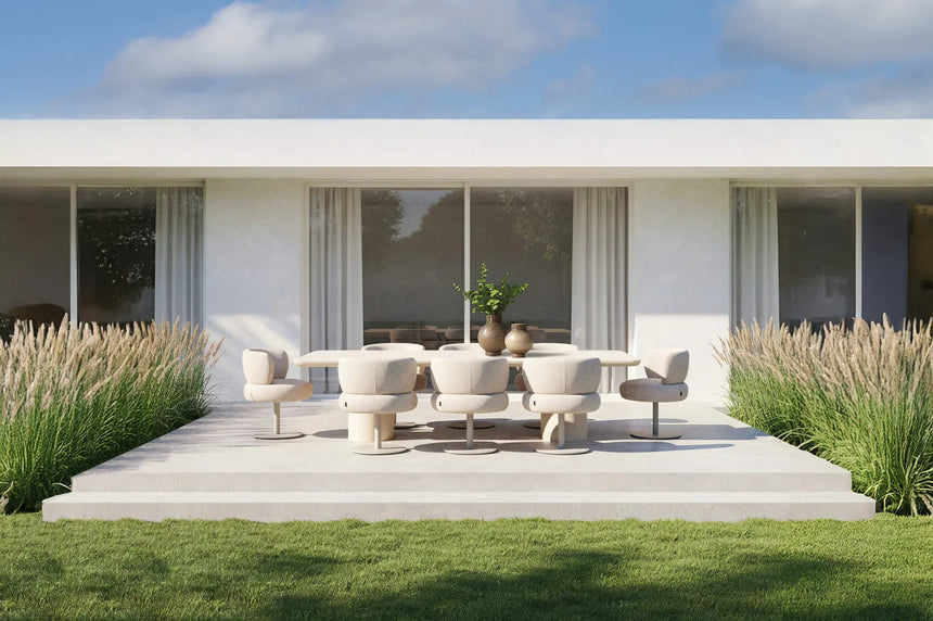 Outdoor-Esstisch Urban Bloom in sandsteinfarben, 280x100x78 cm von Richmond Interiors – Bild 2