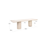 Outdoor-Esstisch Urban Bloom in sandsteinfarben, 280x100x78 cm von Richmond Interiors – Bild 7