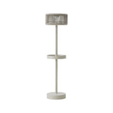 Outdoor Lampe Lunar aus Aluminium in light beige, 40x40x152 cm von Richmond Interiors – Produktbild 1