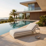 Outdoor-Liege Sullivan in ecru stripe, 85x196x36 cm von Richmond Interiors – Bild 2