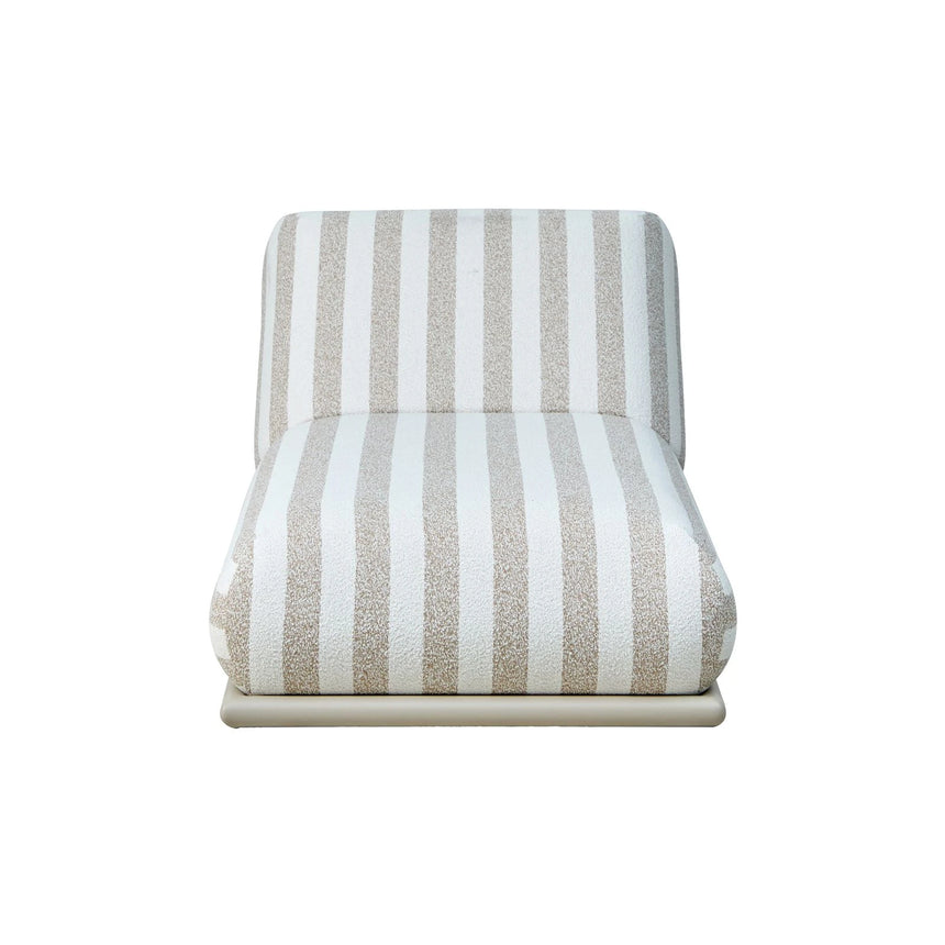 Outdoor-Liege Sullivan in ecru stripe, 85x196x36 cm von Richmond Interiors – Bild 4