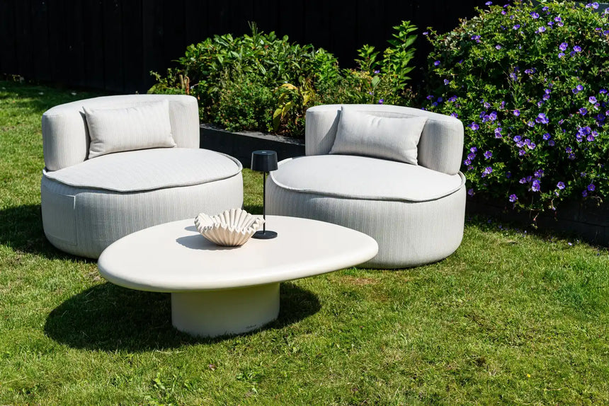 Outdoor Lounge Stuhl Nammos in beige swivel von Richmond Interiors – Produktbild 12