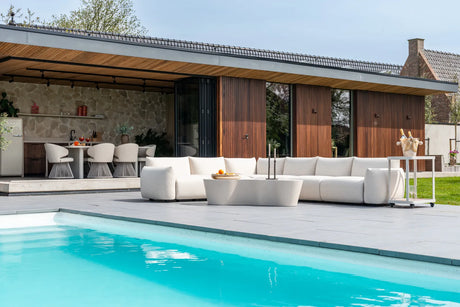 Outdoor-Sofa-Zusatzelement Dawson in beige alpine, 77x99 cm von Richmond Interiors – Bild 2