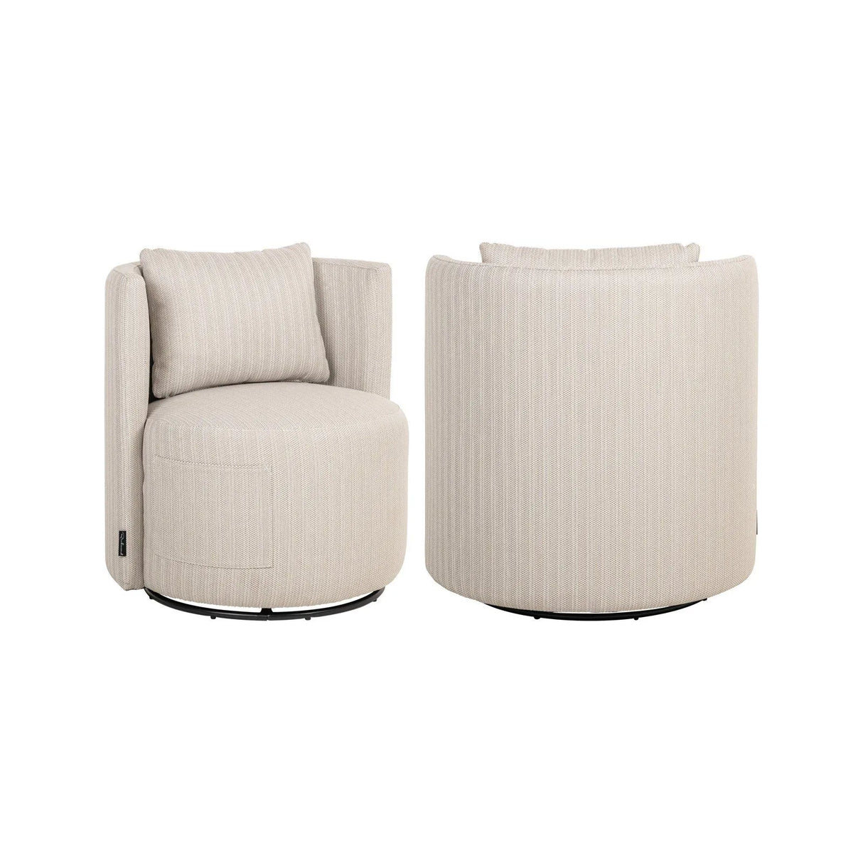 Outdoor Stuhl Marlin in beige, 79x75x80 cm von Richmond Interiors – Produktbild 1