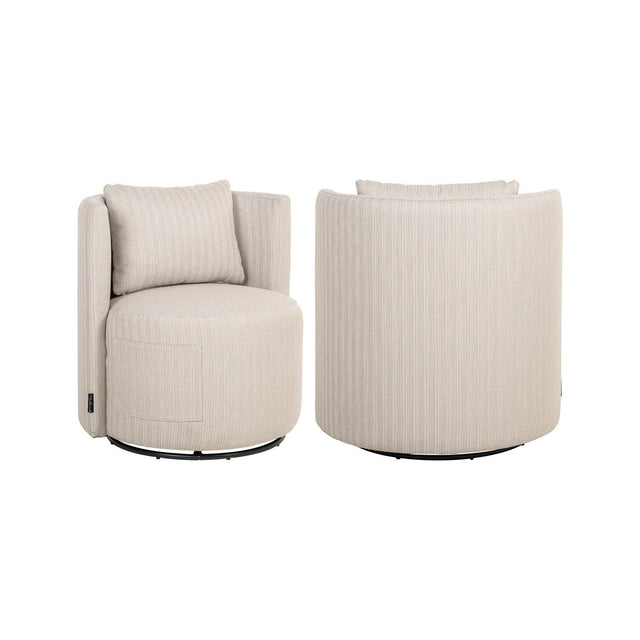 Outdoor Stuhl Marlin in beige, 79x75x80 cm von Richmond Interiors – Produktbild 1
