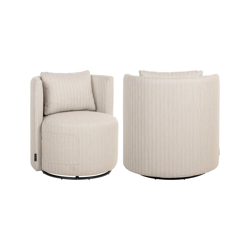 Outdoor Stuhl Marlin in beige, 79x75x80 cm von Richmond Interiors – Produktbild 1