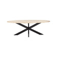 Ovaler Esstisch Avalon mit Travertin in bronze, 230x116x76 cm von Richmond Interiors – Bild 2