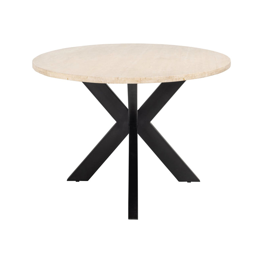 Ovaler Esstisch Avalon mit Travertin in bronze, 230x116x76 cm von Richmond Interiors – Bild 3