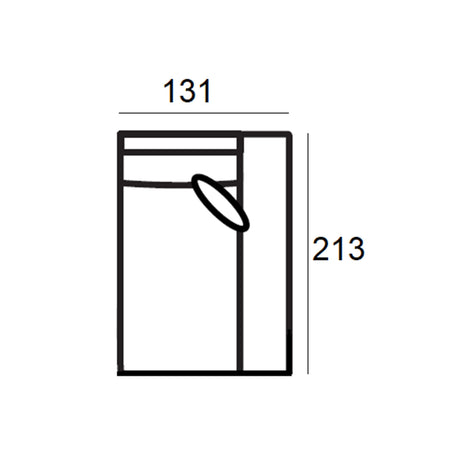 Pasha 3-Sitzer Sofa, in pearl island, Chaiselongue rechts, 366x213 cm von Richmond Interiors – Produktbild 7