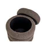 Pouf und Fußhocker Adele in brown chunky, 50x50x48 cm von Richmond Interiors – Bild 4