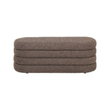 Pouf und Fußhocker Camille in brown chunky, 131x46x46 cm von Richmond Interiors – Bild 2